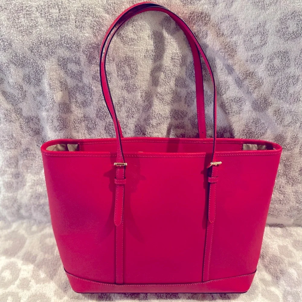 ✨ Michael Kors Hot Pink Large Tote. Like New ✨ - Picture 2 of 6